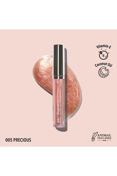 MOİRA ملمع شفاه بيوتي جلوس أفير GLG 005 (005، بريشوس)