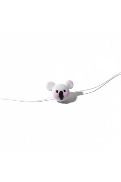 YUSSO ACCESSSORY El Yapımı Porselen Koala Figürlü Kadın Kolye