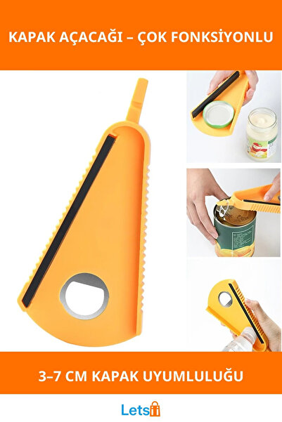 Letsii فتاحة متعددة الوظائف على شكل حرف V للأوعية والزجاجات