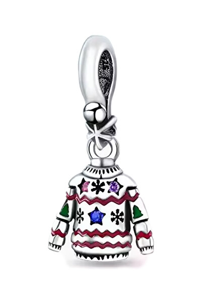 Fubena سوار فضي مزخرف بنمط عيد الميلاد