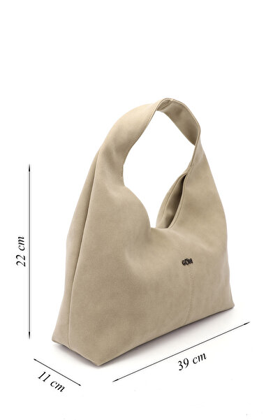 GÖNDERİ(R) Women/Girls Mink Suede Hand and Shoulder Bag