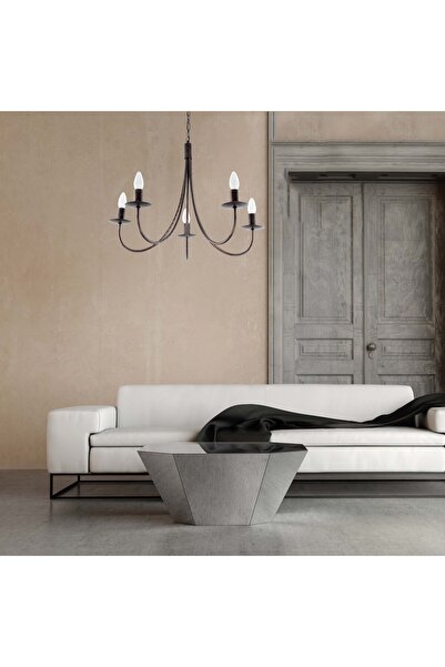 Other Traditional ceiling hanging lamp, candlestick, black, old gold, LUMEN OLD 710