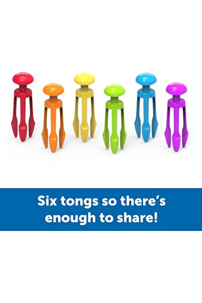 Learning Resources Tri-Grip Tweezer Forks, Pencil-Grip Tweezers Sensory Bin Toy, Fine Motor, Ages 4+
