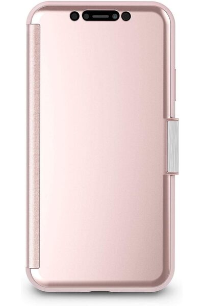Moshi جراب محفظة StealthCover لهاتف iPhone XR - وردي شامبانيا