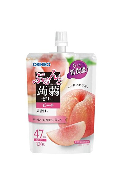 Orihiro جيلي كونجاك بنكهة الخوخ الأبيض 130 جرام