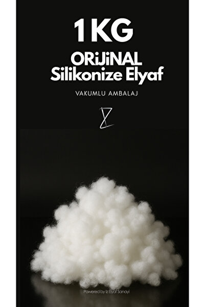 İz Home 1 KG Orijinal Silikonize Elyaf Dolgu Malzemesi | Yastık, Oyuncak, Bul...