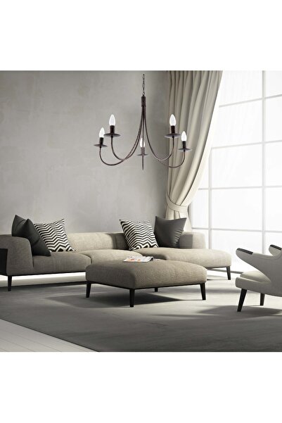 Other Traditional ceiling hanging lamp, candlestick, black, old gold, LUMEN OLD 710