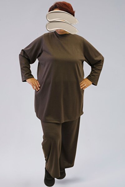 BNZ TEKSTİL Seasonal Tracksuit Set - Ecrin Fabric Large Size Tracksuit Set