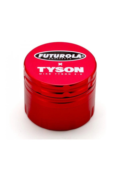 Tyson 2.0 Futurola x Tyson red aluminum grinder 4 parts Ø62mm (USA)