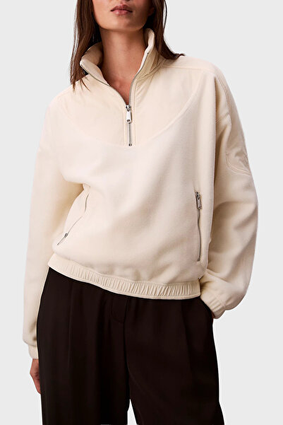 Calvin Klein Regular Fit Yarım Fermuarlı Dik Yaka Polar Sweat LV047D231GYAS SWEAT LV047D231G Y
