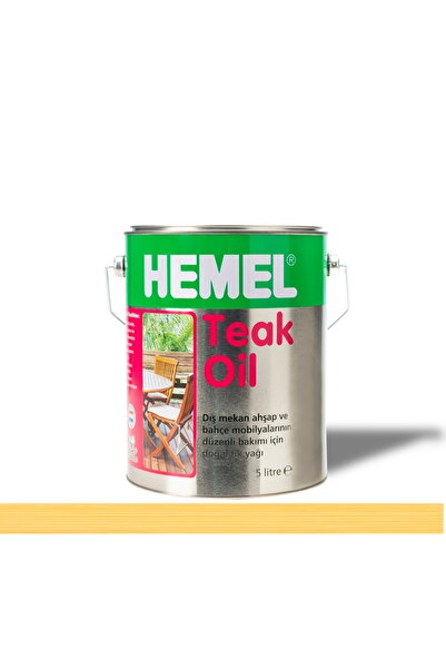 Hemel Teak Oil Şeffaf Tik Yağı 5 Lt