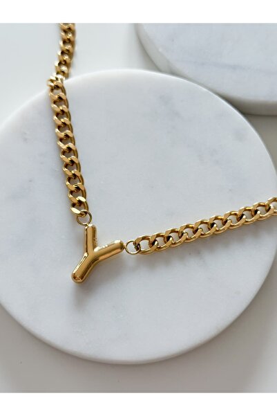 CHARMLUCKY قلادة الحرف الأساسي