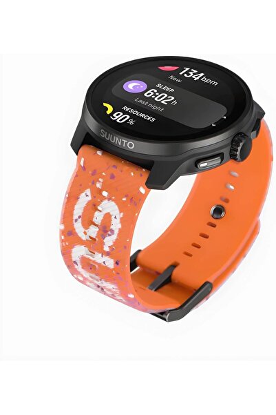 Suunto Race S Stainless Performance Watch, 45mm HD AMOLED (Power Orange)