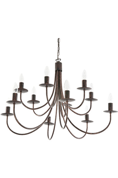 Other Traditional ceiling hanging lamp, candlestick, black, old gold, LUMEN OLD 710/12