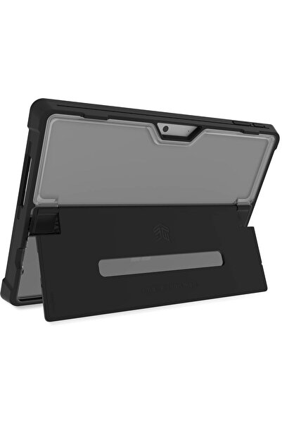 STM غطاء Dux Shell لجهاز Microsoft Surface Pro 9 - جراب واقٍ متين مع مساحة لتخزين القلم - أسود