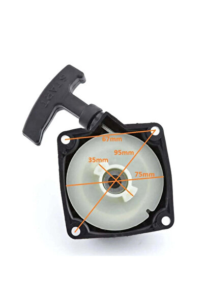 Zep Demaror motocoasa universal 2T, 2 dinti, simplu distanta prindere 67 mm