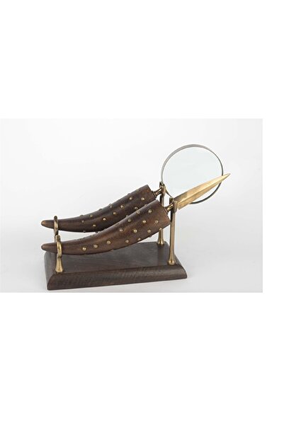 Mikasa Moor Kahverengi Gold Büyüteç Masa Seti 31x20cm