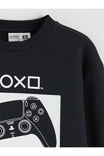 LC Waikiki PlayStation cu imprimeu Hanorac gros pentru băieți tricou