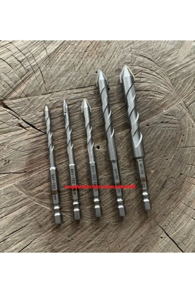 Baytec BYT PRO ÇOK AMAÇLI UÇ SETİ AHŞAP METAL SAC MERMER DELME UCU 6-12 5PCS