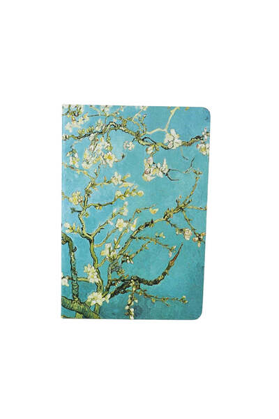 SAFECARE Caiet mediu, format A5, imprimeu cu flori de migdal