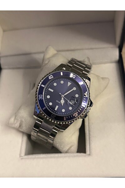 QUARTZ Steel Men's Wristwatch with Calendar in Gift Box