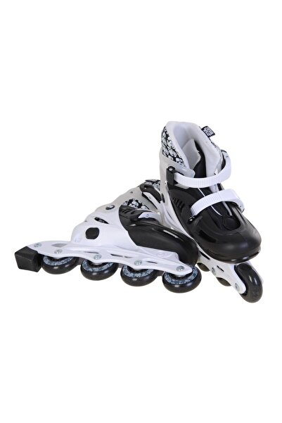 hak-iş oyuncak Licensed |   Adjustable 4-Wheel Inline Skates - Black/White - Size 35-38