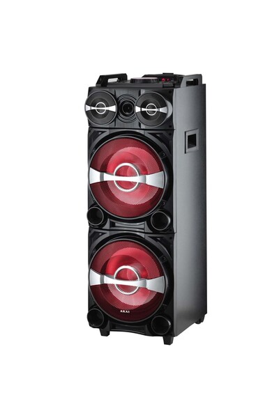 AKAI DJ-222 portable active speaker with BT, DJ effect, battery, TrolleR