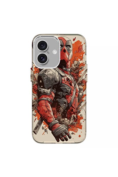 Turkuaz iPhone 16 Special Deadpool Designed Luxury Silicone Case