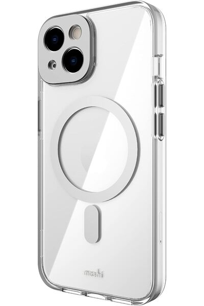 Moshi جراب iGlaze MagSafe لجهاز iPhone 14 Plus (رمادي نيزكي)