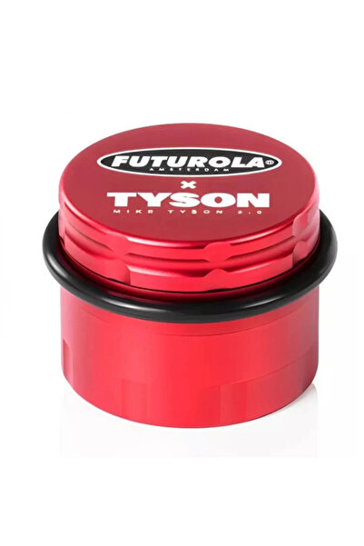 Tyson 2.0 Futurola x Tyson red aluminum grinder 4 parts Ø62mm (USA)
