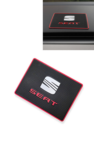TUSBA MARKET وسادة مضادة للانزلاق على لوحة القيادة مع شعار Seat |   إكسسوار أ...