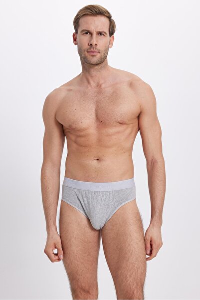 Tudors Men's 6-Pack Stretch Fabric Cotton Grey Slip Underpants