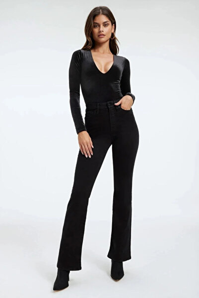 kleshus سروال جينز سونيا آدا الإسباني عالي الخصر L قماش قابل للتمدد مرن للغاي...