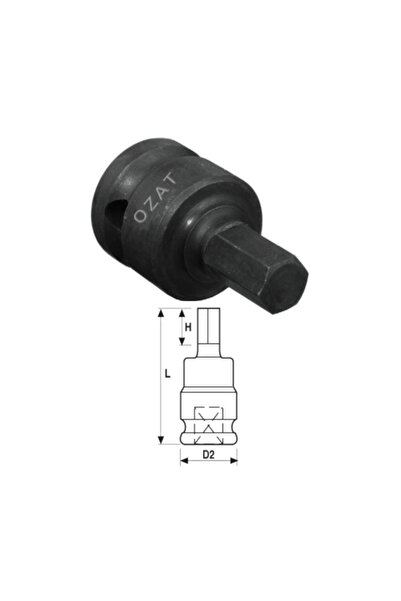 Özat Cap cheie tubulara de impact 3/4'' cu profil hexagon exterior, o piesa, ...