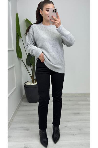 TUNAM BUTİK 44107 جينز موم فيت أسود