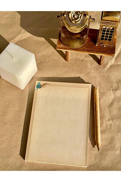 Renkli Zeka A5 Vintage Notepad - Notepad - Memo Pad - 50 Sheets (120 Grkalinkağit)