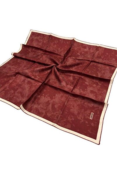 Aker 7208713-941 وشاح حريري كريمي أحمر كلاريت