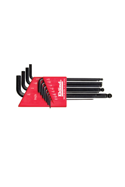 Eklind Set de chei locas hexagonal lungi cu cap sferic in suport de plastic