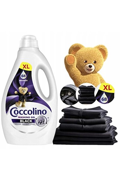 Coccolino Black & Dark XL Laundry Gel, 2.72 L — 68 washes, intense color protection for dark fabri