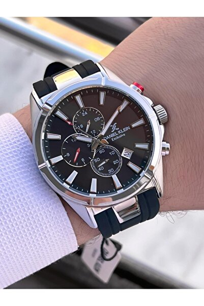 Daniel Klein Men's Wristwatch 10691.1 with Silicone Cord Italian Design Bracelet Gift 2 Years Warranty