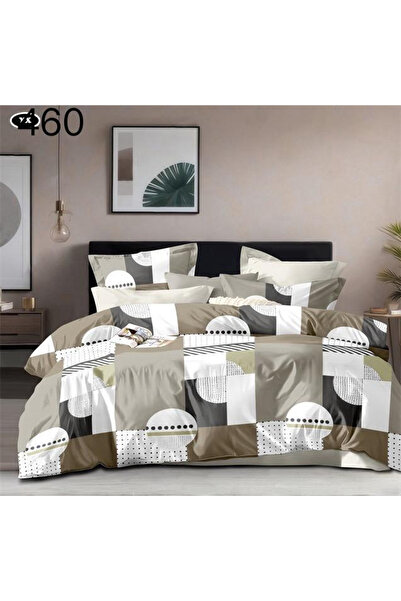 FIONNA.RO Finet Bed Linen - Beige With Geometric Figures