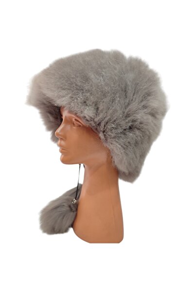 Zemheriden Furry Women'S-Men's Leather Hat Börk