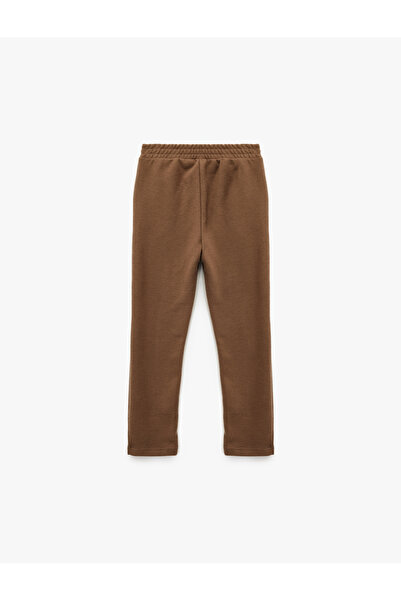 Koton Carrot Cut Pants with Elastic Waist and Pockets