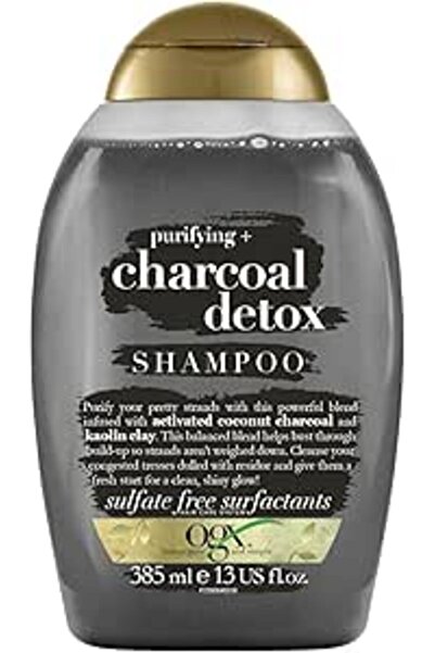 OGX Purifying+ Charcoal Detox Shampoo, 385 ml