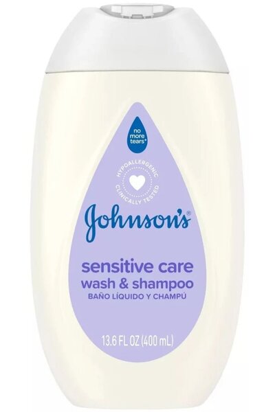 Johnson's Sensitive Care Baby 2-in-1 Body Wash & Shampoo - Lightly Scented - 13.5 fl oz
