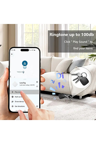 FIXATO Mini GPS Tracker, real-time location, Android compatible, waterproof, for cars, luggage, black