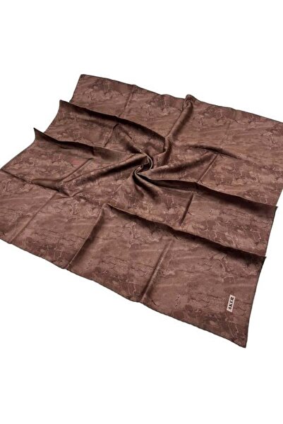 Aker Coffee Twill Silk Scarf - 8925713 -931