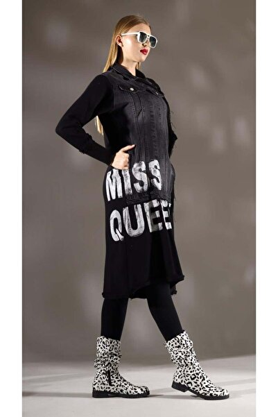 shE tekstil 3 Thread Cotton Denim g Paneled Dress