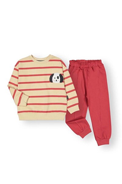 Ramçocuk Süzene Dog Embroidered Combed Cotton Children's Set