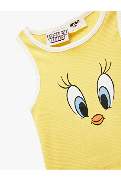Koton Tweety Licensed Printed Cotton Sleeveless Crew Neck Undershirt